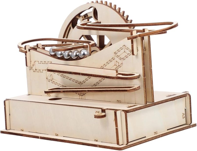 لعبة أحجية متاهة الرخام الخشبية لعبة خرز تعليمية للعلوم والتكنولوجيا والهندسة والرياضيات للأطفال إبداع ديكور المنزل - Image 1